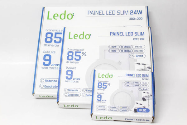 Embalagens para luminárias em diversos modelos e formatos